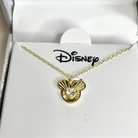 NWT, Disney sterling silver Mickey gold necklace - Picture 4 of 5